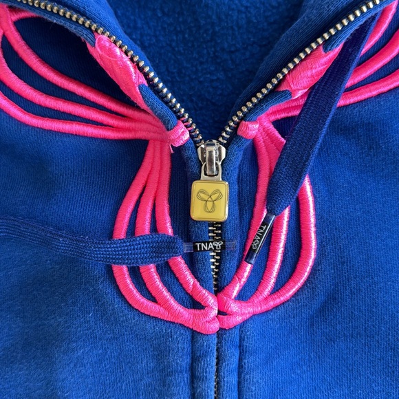TNA Cobalt Blue Zipped Hoodie - Picture 4 of 9